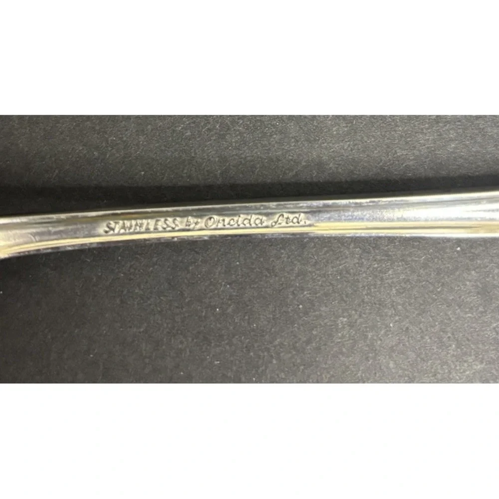 5 Oneida Oceanic Iced Tea Spoons Stainless Discontinued 7 5/8
